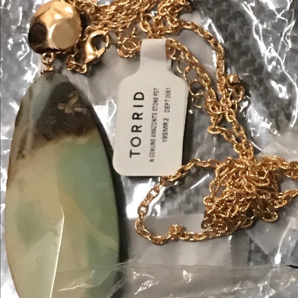 Green pendent necklace torrid